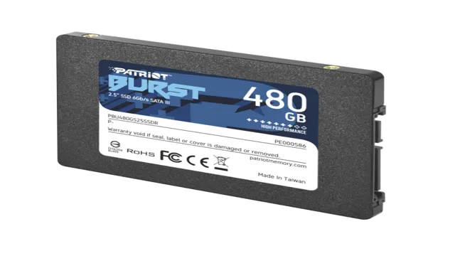 Patriot Burst SSD 2.5 SATA III 480GB Review