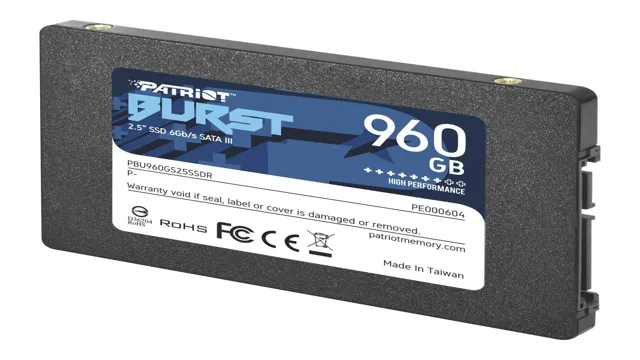 Patriot Burst SSD Met 960GB