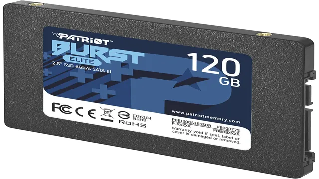 patriot 120 gb ssd actual size