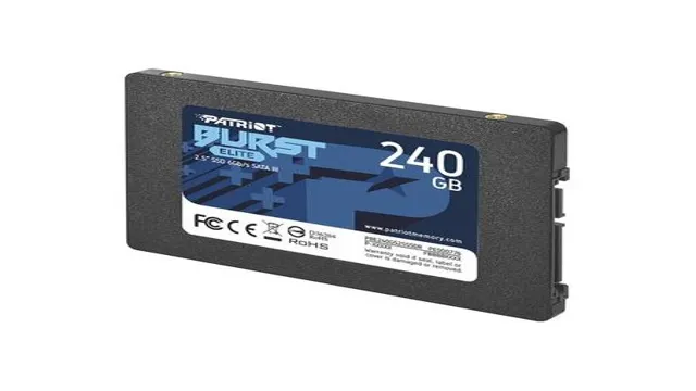 patriot 240gb ssd formatted in native or ahci