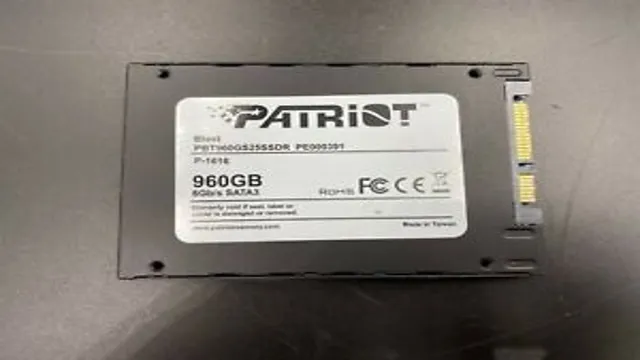 patriot blast 960gb ssd review