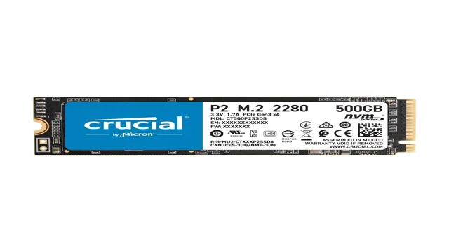 crucial p2 500gb 3d nand nvme pcie m.2 ssd up to 2400mb/s - ct500p2ssd8