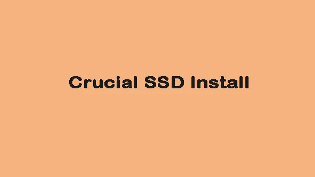 crucial ssd test tool