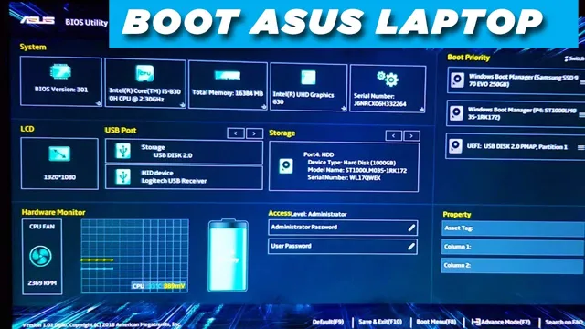 asus bios how to boot frommexterbal ssd