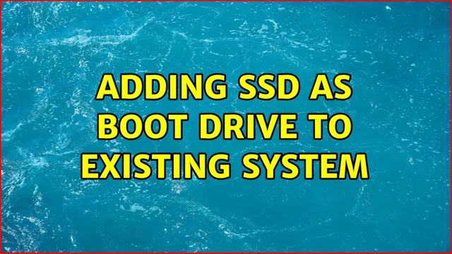 how do i switch my boot from mechanical to ssd