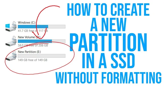 how to remove partitions on ssd