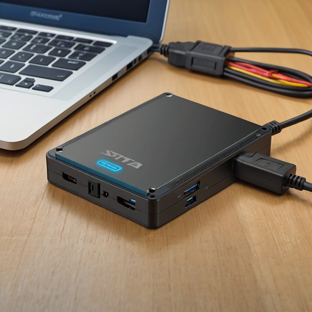 SATA to USB adapter enclosure