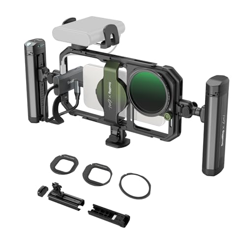 SmallRig x Brandon Li All-in-One Mobile Video Kit, Universal Quick Release Phone Video Rig Kit for iPhone for Samsung for Pixel, with 67mm VND Filter Wireless Rotatable Handles for M.2 SSD