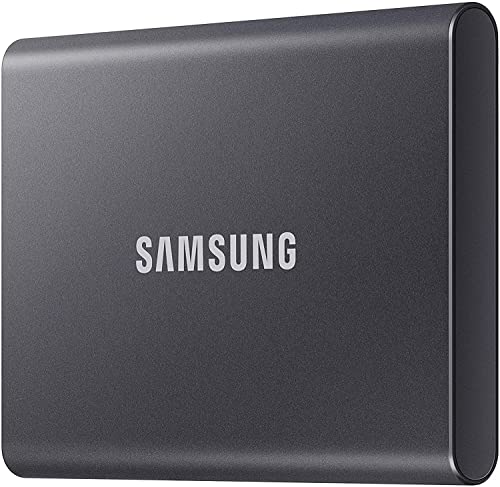 SAMSUNG T7 500GB Portable SSD Hard Drive USB 3.2 Gen.2 10Gb Titan Gray