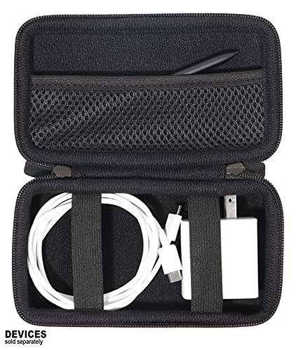 CaseSack Case for Samsung Galaxy Book Charger, Compatible with Samsung Galaxy Book Pro 360, Pro, Flex, Flex2, with mesh Pocket for Stylus, Portable SSD T9/T7 Shield/T7/T5