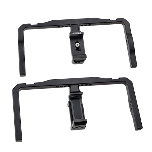 POWRIG Smartphone Video Rig for iPhone16 Pro Max, iPhone 15 Pro Max with External SSD Mount for Samsung T7, T9, T5