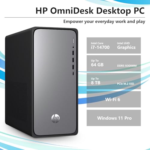 HP 2025 Omnidesk (Envy Next Brand) M02 AI Copilot Business Tower Desktop, Core i7