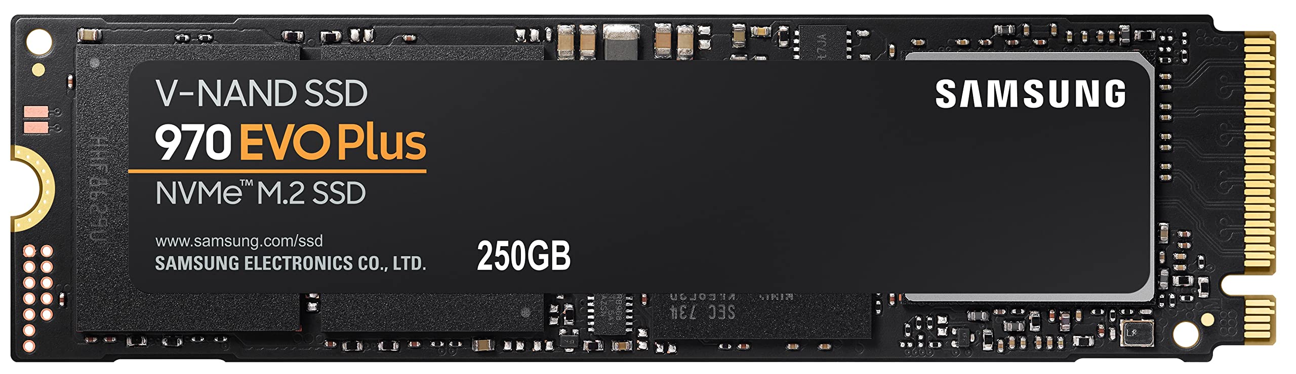 SAMSUNG 970 EVO Plus SSD 250GB NVMe M.2 Internal Solid State Drive with V-NAND Technology, Storage and Memory Expansion for Gaming, Graphics w/ Heat Control, Max Speed, MZ-V7S250B/AM