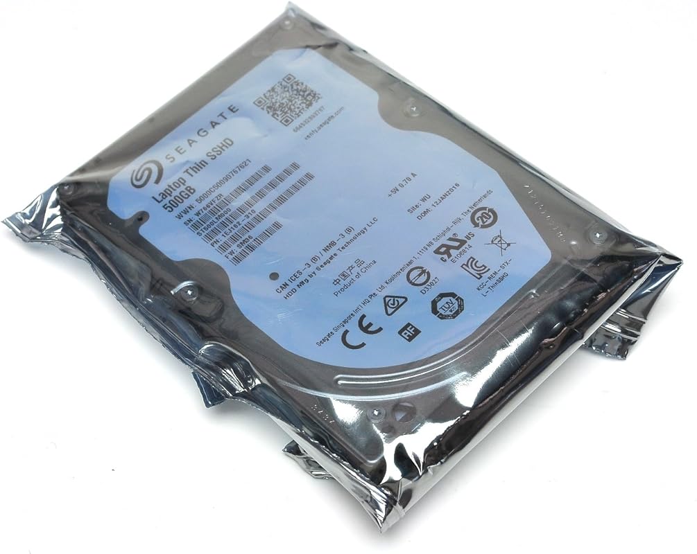 Seagate 500GB Gaming SSHD Sata 8GB NAND Sata 6Gb/s 2.5-Inch Internal B