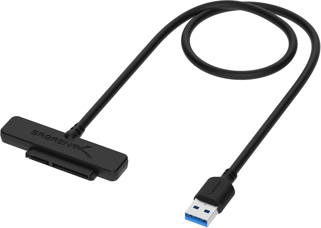 SATA to USB 3.0 Adapter for 2.5” SSD and HDD Data Transfer