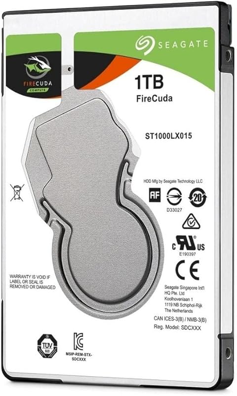 Seagate FireCuda Gaming SSHD 2.5 1TB SATA 6Gb/s Flash Accelerated Fas