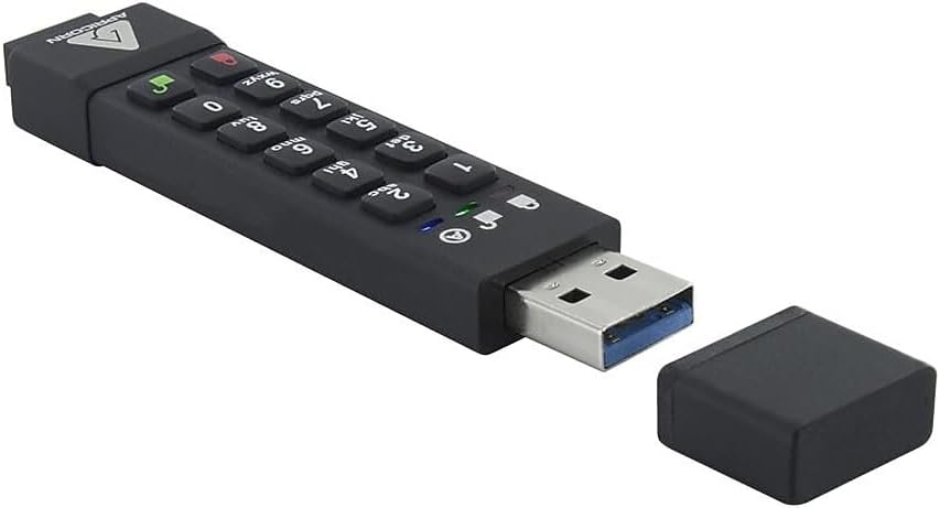 Apricorn 128GB Aegis Secure Key 3Z Hardware Encrypted USB with FIPS 14