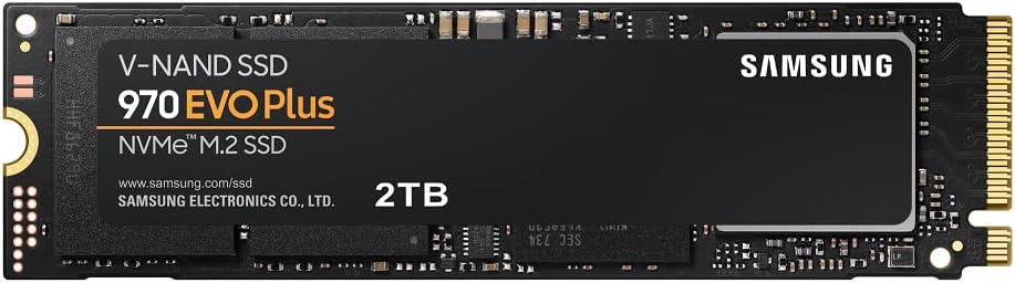 Samsung 970 EVO Plus 2TB M.2 NVMe SSD with V-NAND and Heat Control