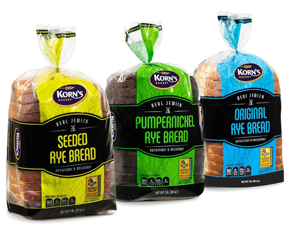 Rye Bread | 3 Flavor Variety Bundle |  Seeded Rye Bread,  Real Jewish 