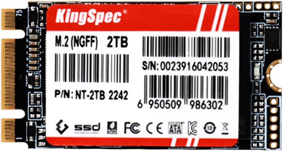 KingSpec NT 2TB M.2 2242 SATA SSD – 6Gb/s, for Ultrabook, Laptop, and 