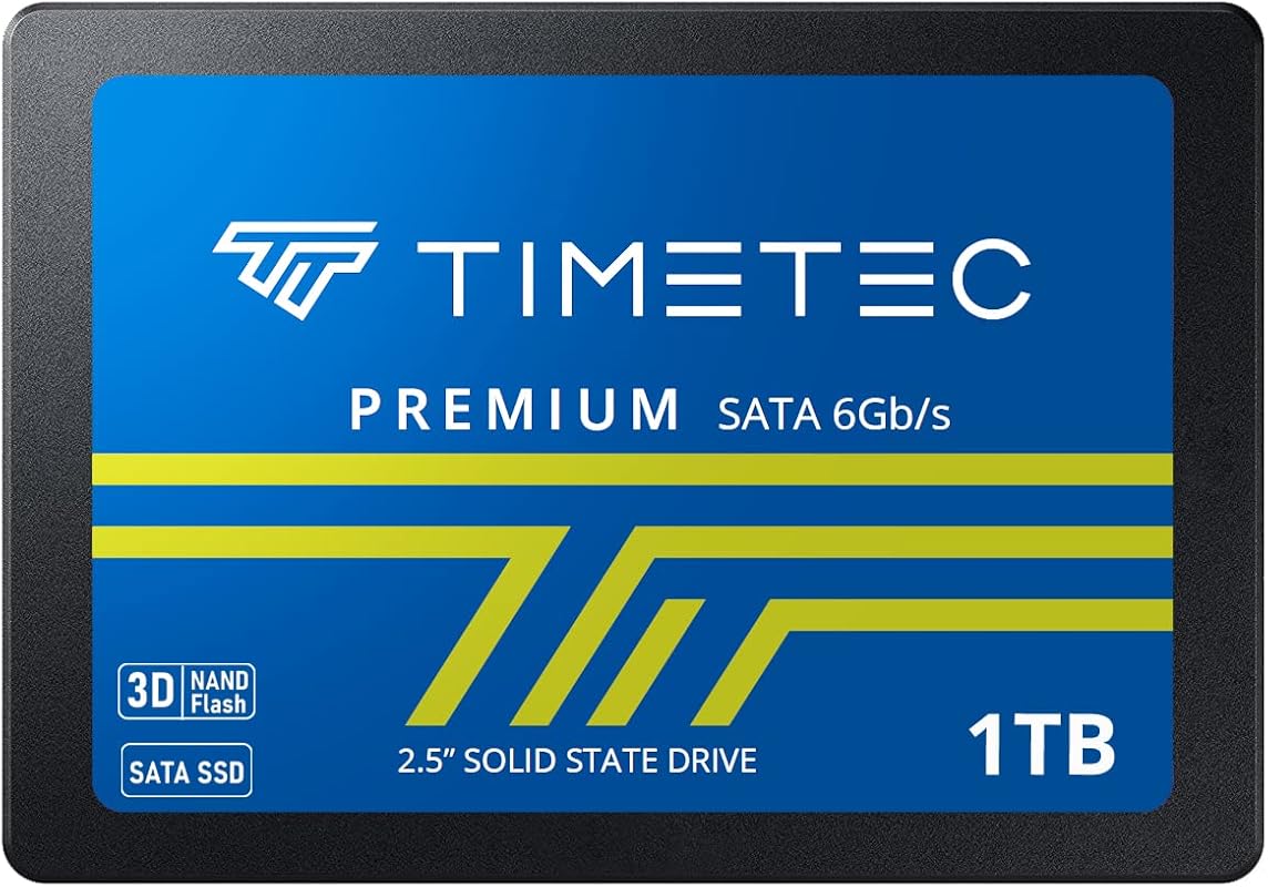 Timetec 1TB SSD 3D NAND SATA III 6Gb/s 2.5 Inch 7mm Read Speed Up to