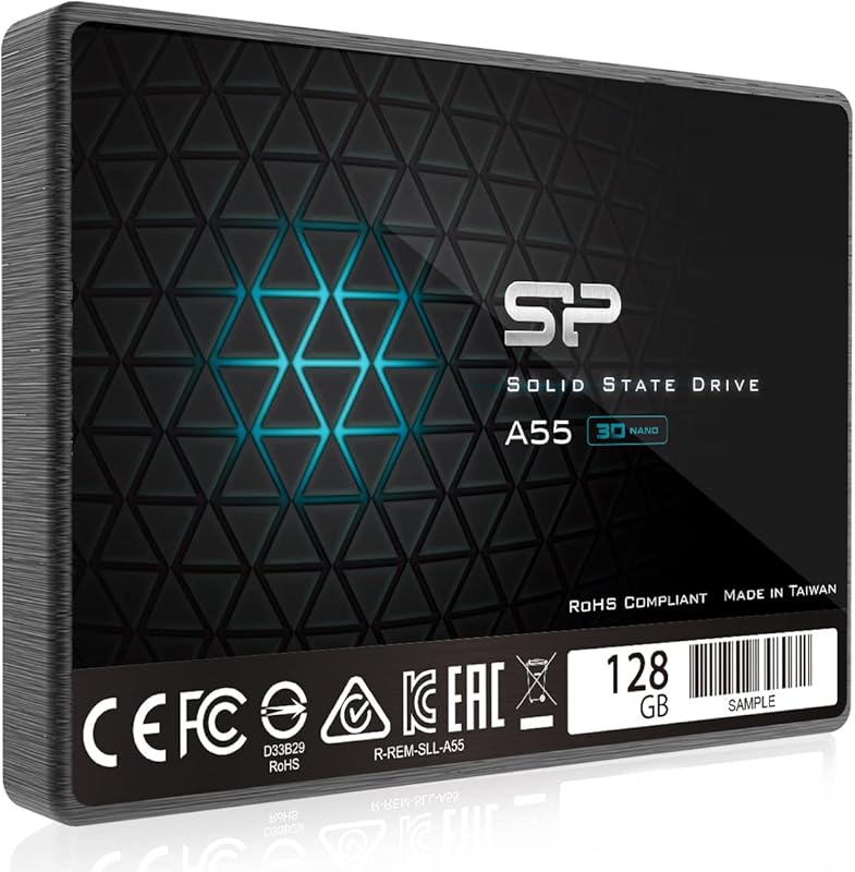 Silicon Power 128GB SSD 3D NAND A55 SLC Cache Performance Boost SATA I