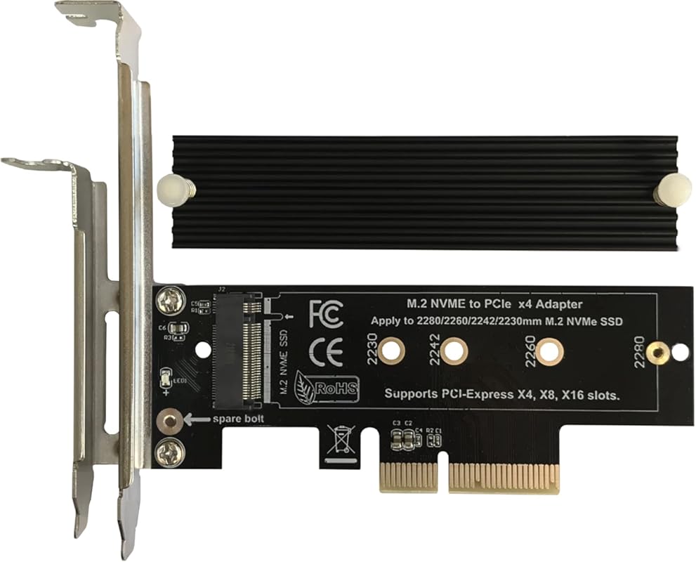 M.2 NVME to PCIe 3.0/4.0 x4 Adapter, NVME/AHCI SSD to PCIe Expansion C
