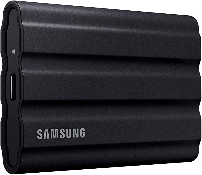 Samsung T7 Shield 2TB, Portable SSD, up-to 1050MB/s, USB 3.2 Gen2, Rug