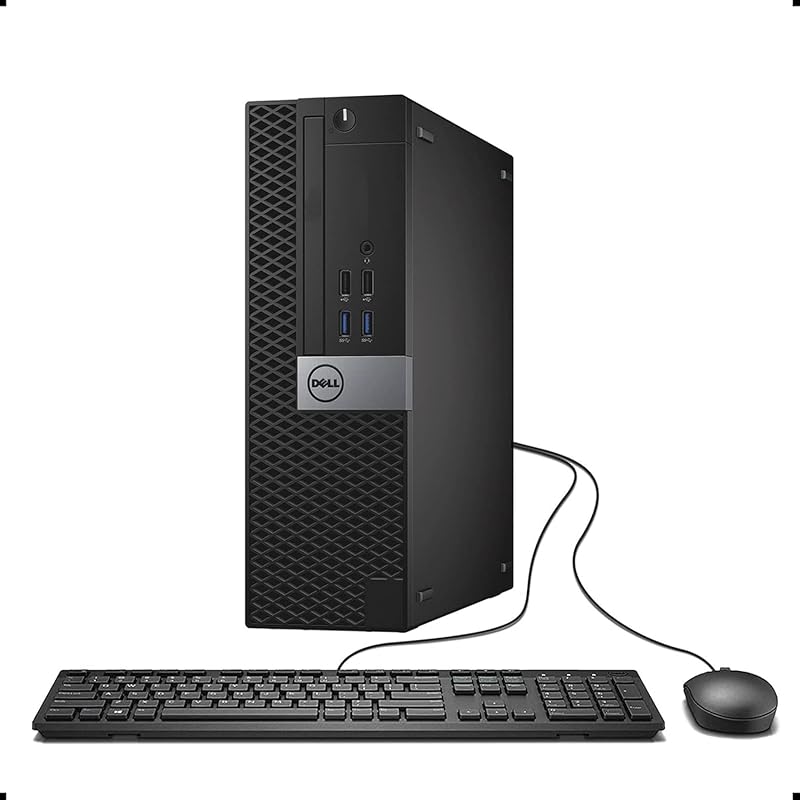 Dell OptiPlex 7040 Desktop with Intel i7, 32GB RAM, 512GB NVMe SSD, Wi