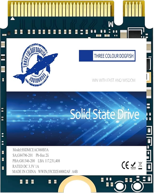 Dogfish M.2 2230 SSD 1TB NVMe PCIe Gen 3.0x4 Internal Solid State Driv