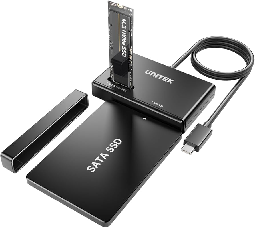 Unitek M.2 NVMe SSD Enclosure USB 3.2 Gen 2 Adapter for M Key and B Ke