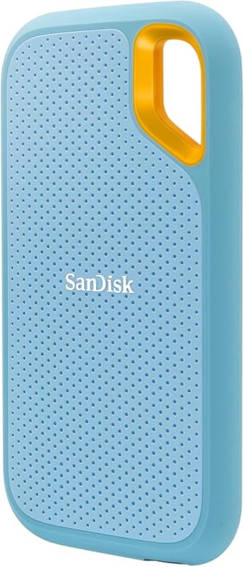 SanDisk 1TB Extreme Portable SSD in Sky Blue with USB-C and IP65 Ratin