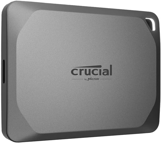 Crucial X9 Pro 4TB Portable SSD with 1,050MB/s Read and Write Speeds