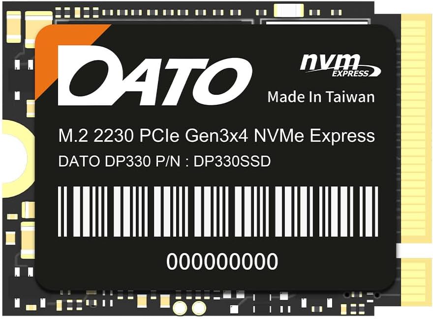 DATO M.2 2230 SSD 512GB PCIe Gen3 NVMe Internal Solid State Drive DP33