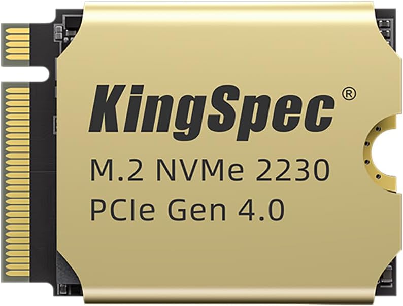 KingSpec 512GB M.2 2230 SSD with Heatsink for Steam Deck and ASUS ROG 