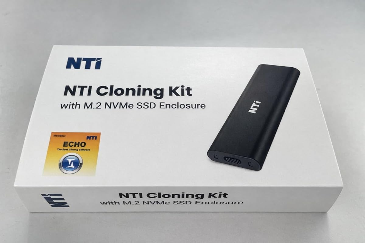 NTI Cloning Kit for M.2 NVMe SSD Upgrades with Enclosure and Cable