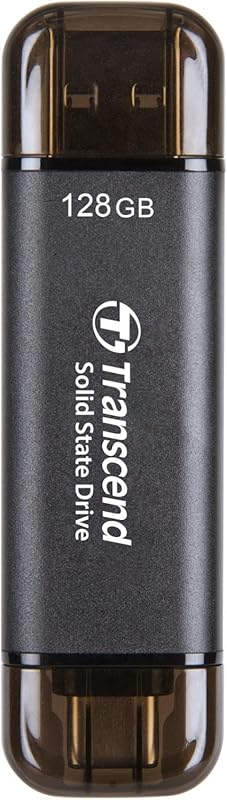 Transcend ESD310 128GB External SSD, Up to 1,050MB/s, Dual USB Flash D