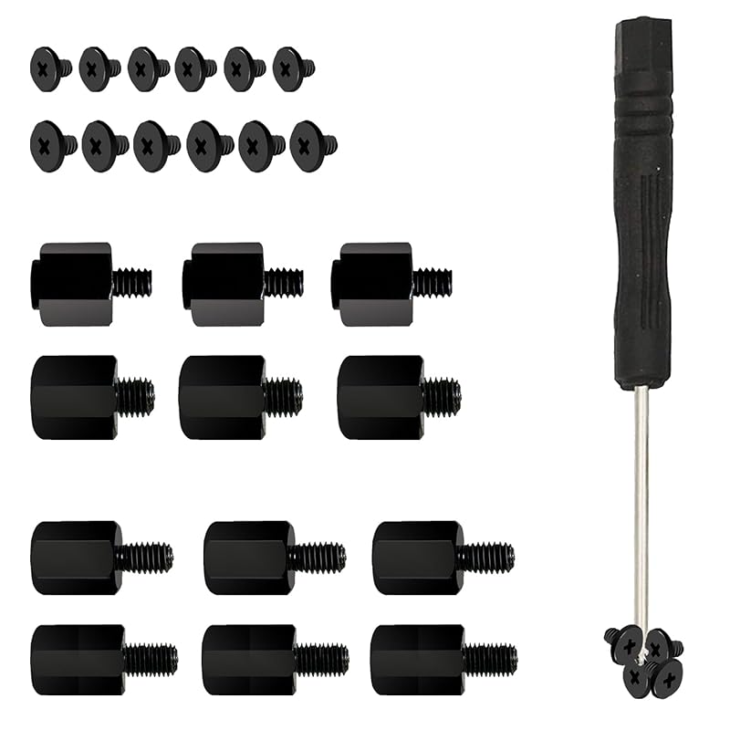 Black M.2 SSD Screws Kit for ASUS, MSI, Gigabyte, and NGFF Motherboard