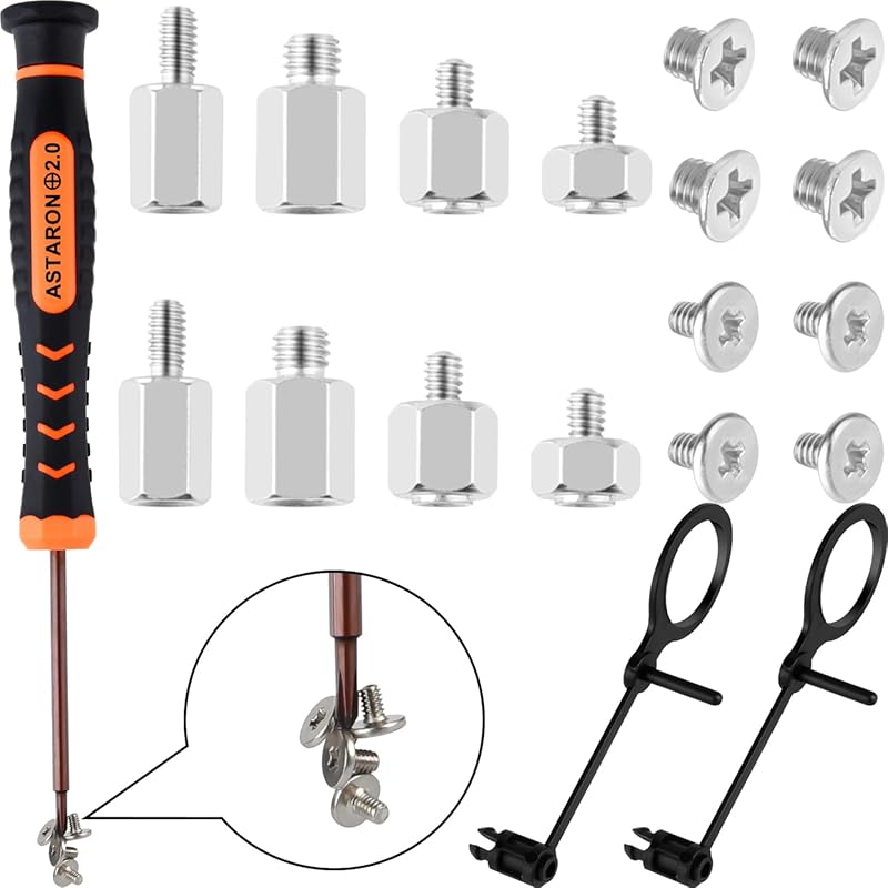 ASTARON PCIe NVMe M.2 SSD mounting screw kit for major motherboard bra