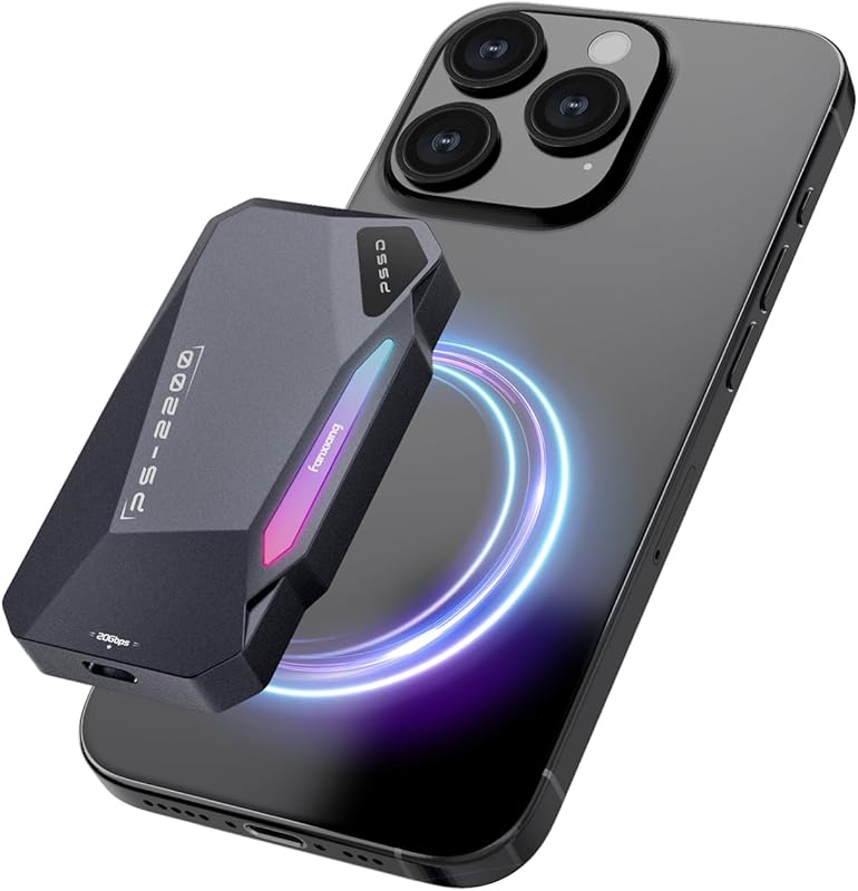 1TB Portable SSD with USB-C 2050MB/s Speed for iPhone, Android, PC, an