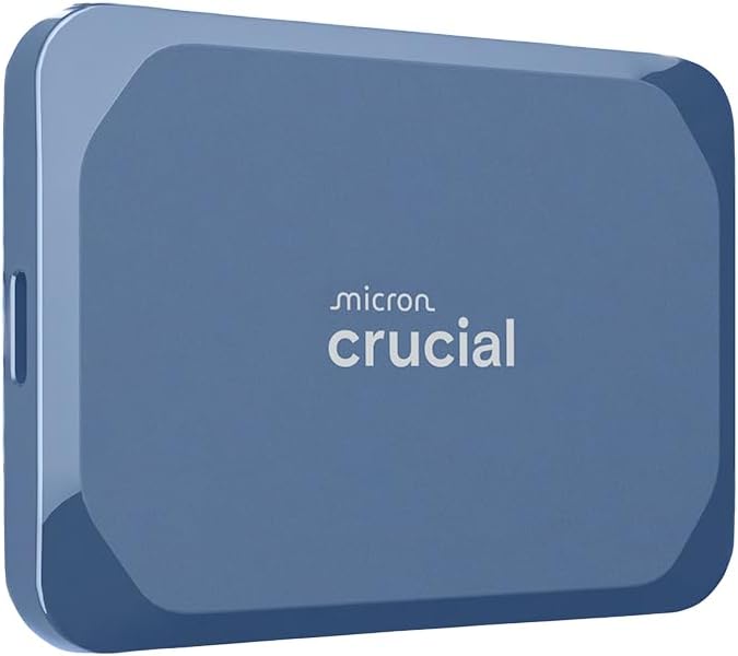 Crucial X10 1TB Portable SSD with 2,100MB/s Speed and USB-C for Fast F