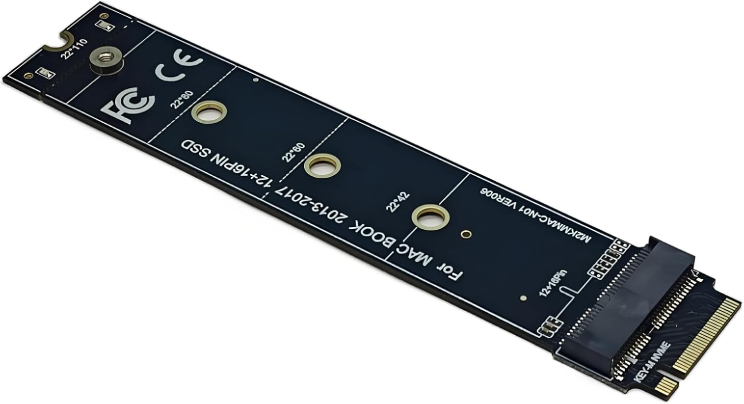 M.2 SSD Adapter for MacBook Air 2013-2017 and MacBook Pro 2013-2015 (D