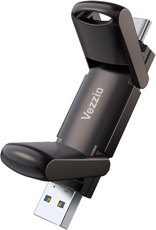 Vezzio USB Flash Drive, SSD with 1000MB/s Read Write Speed, USB 3.2 Ge