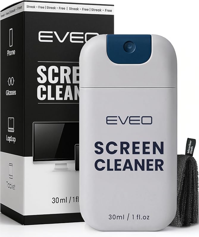 EVEO Computer Screen Cleaner Spray Kit- Portable Laptop Screen Cleaner