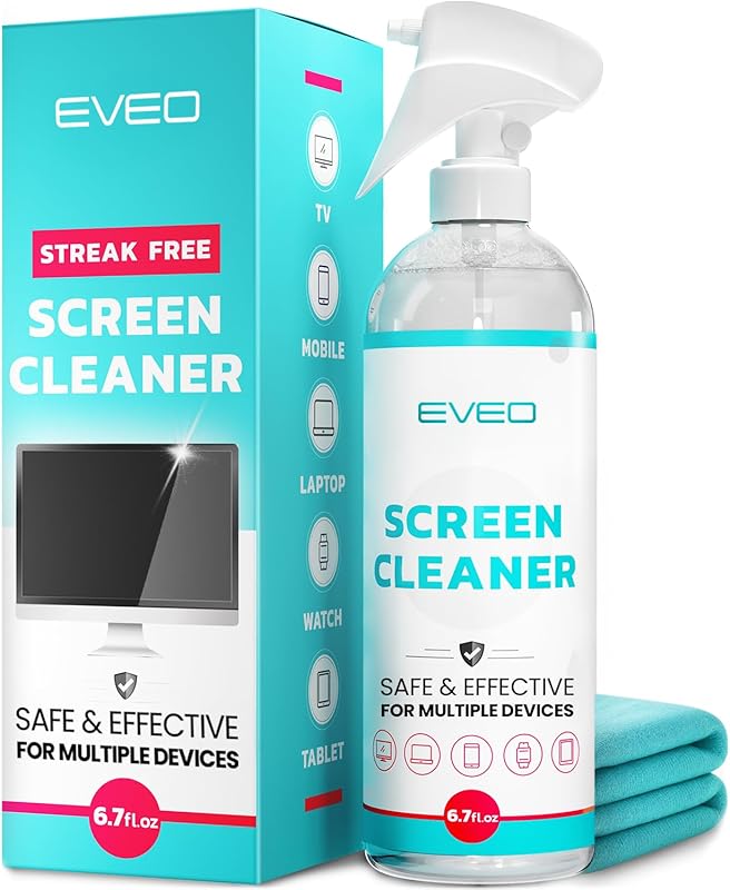 EVEO® Screen Cleaner Spray  TV Screen Cleaner for Smart TV, LCD, LED, 