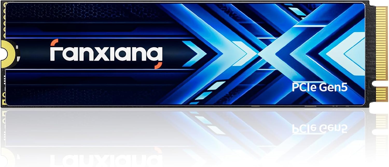 2TB PCIe 5.0 NVMe M.2 SSD with 14000 MB/s Speed for Gaming, AI, and PC