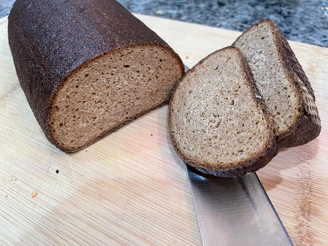 Traditional Lithuanian Dark Rye Bread, Homestyle, 2 loaves