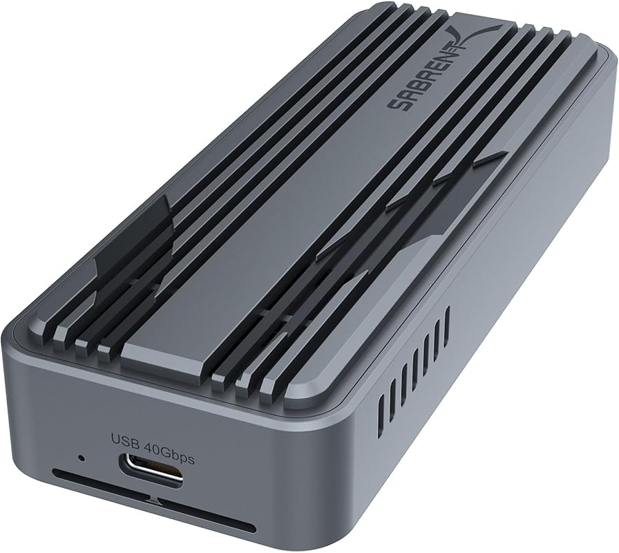 SABRENT USB4 NVMe SSD Enclosure – Tool-Free USB 4.0 M.2 PCIe 4.0 x4 Ex