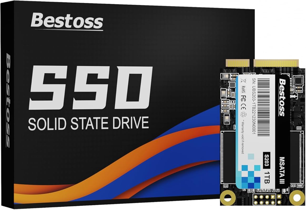128GB mSATA SSD with 3D NAND, Low Power, SATA III for Laptops and Mini