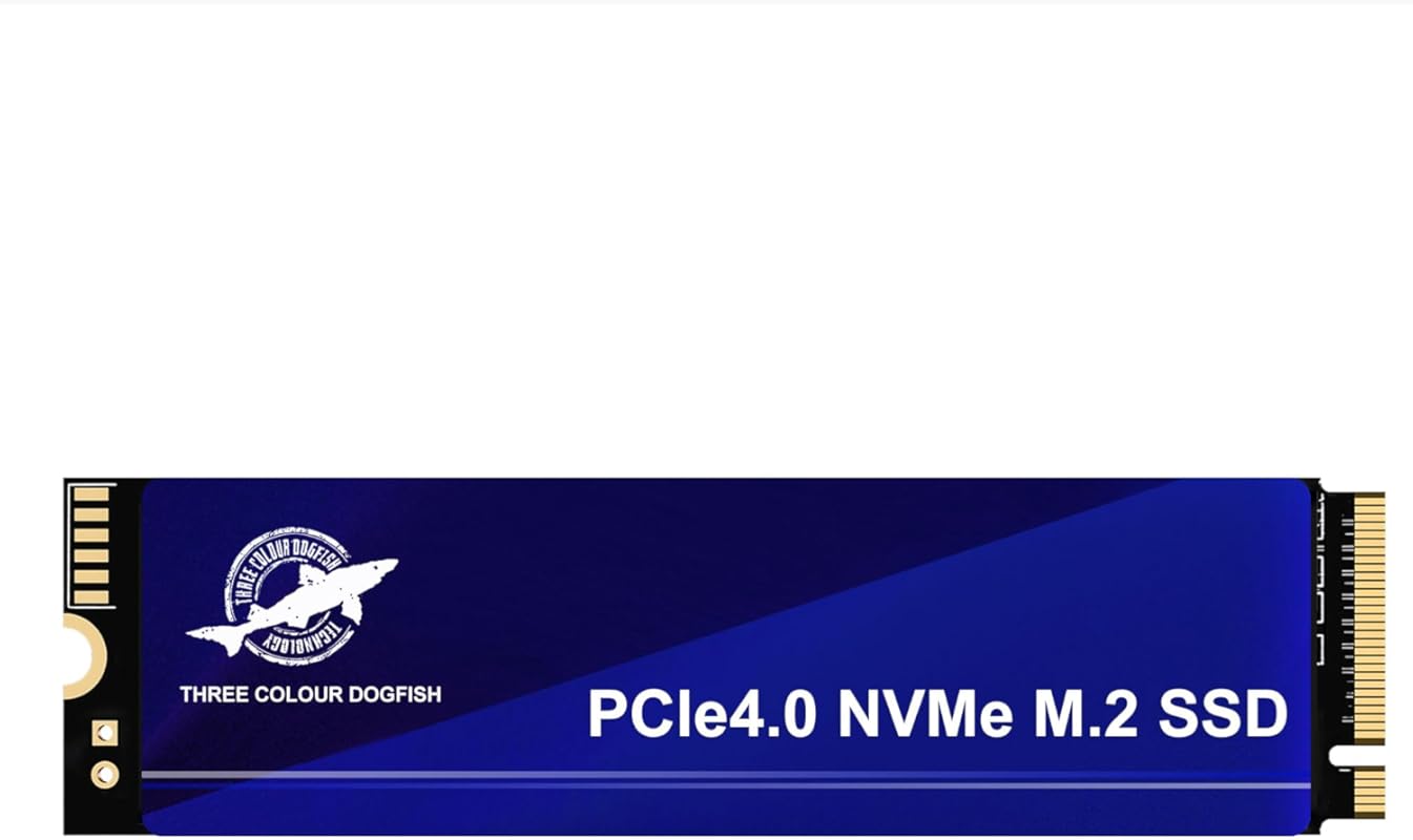 Dogfish 256GB M.2 PCIe 4.0 NVMe SSD 2280 Gen 4x4, Internal Gaming Soli
